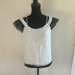 Alice Blue Dawnie Cold Shoulder Pom Pom Top